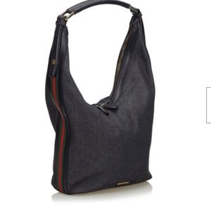 Gucci Bags - Gucci Black Denim Fabric Shoulder Bag Gucci Bags - Gucci Black Denim Fabric Shoulder Bag
